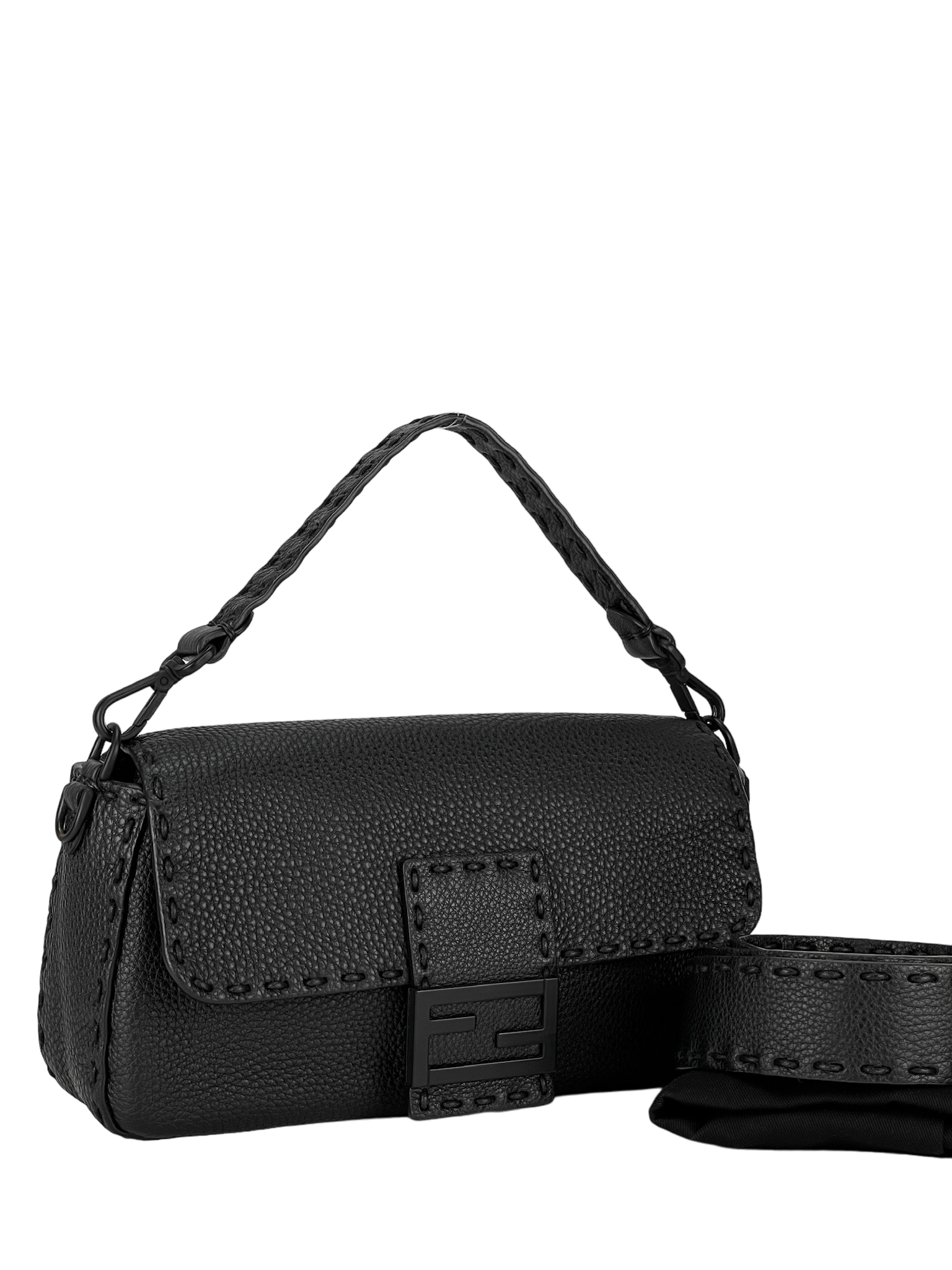 FENDI - Black Sellerria Baguette 2way Bag