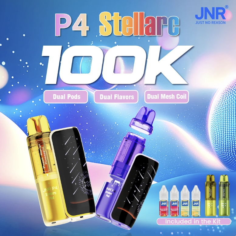 JNR Vape P4 Stellarc 100K Puffs Kit - Refillable & Replaceable Pod Vape
