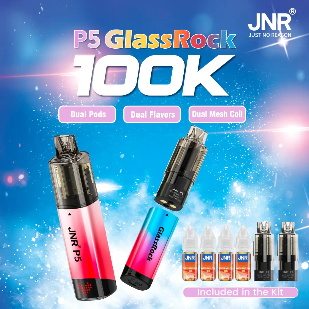 JNR P5 GlassRock 100K Puffs Kit Replaceable Pod Vape