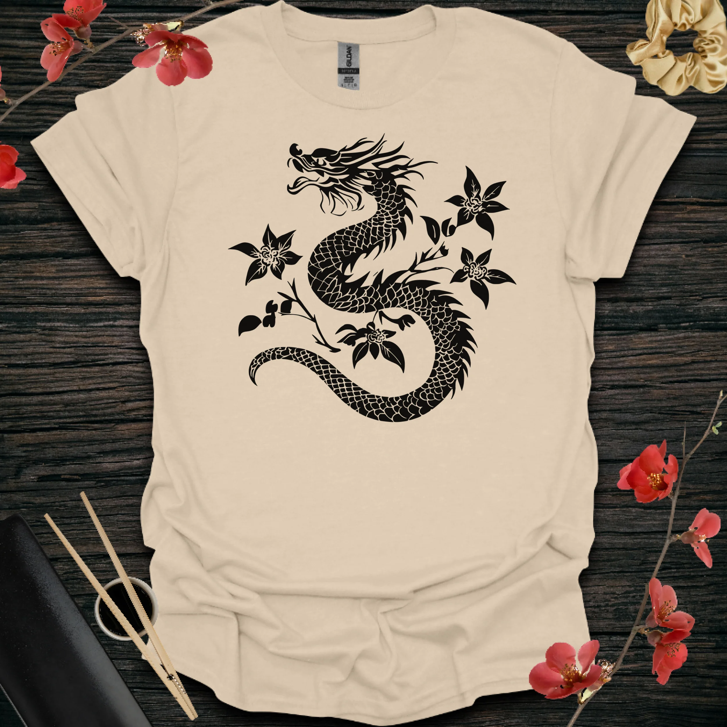 Black/White Rose Dragon