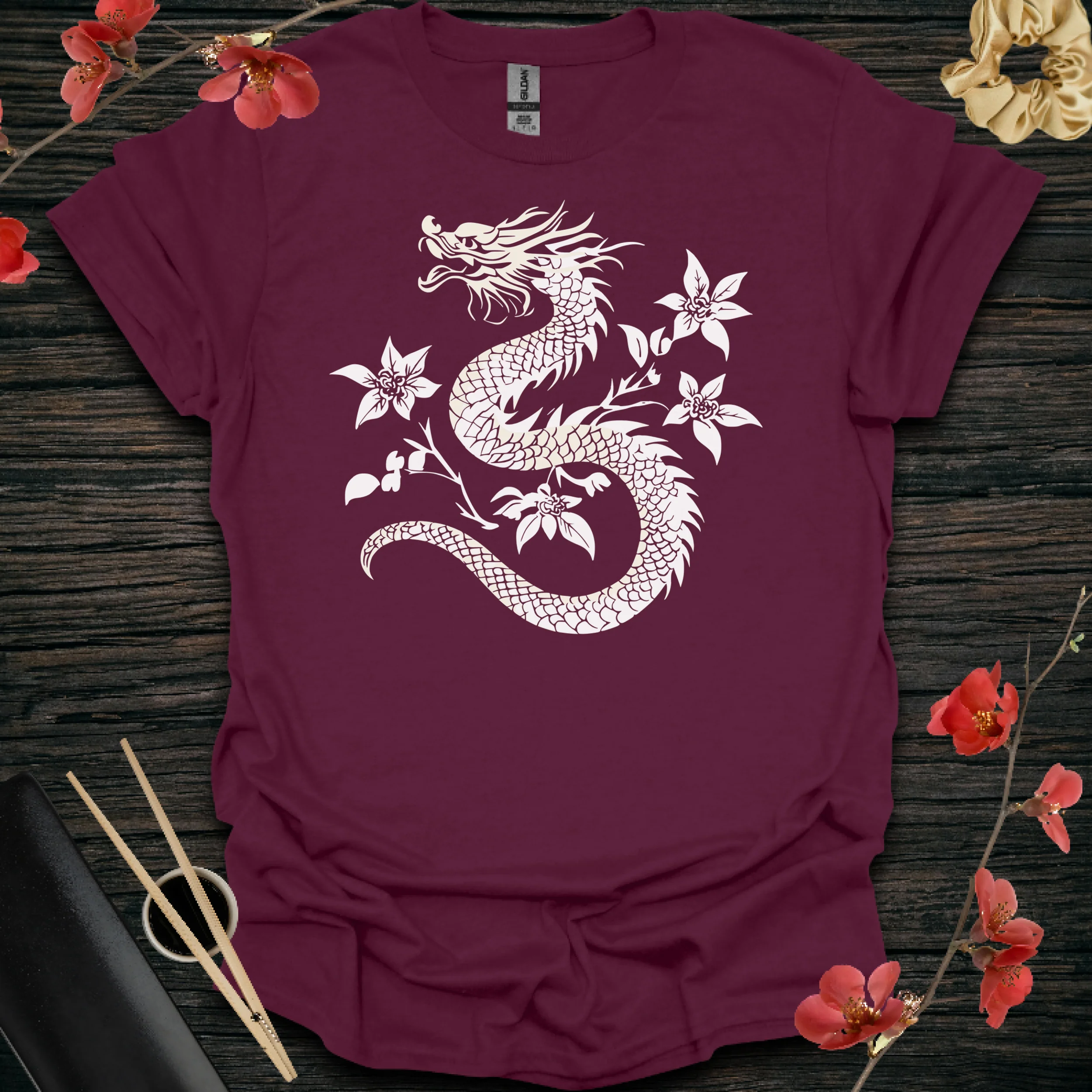 Black/White Rose Dragon