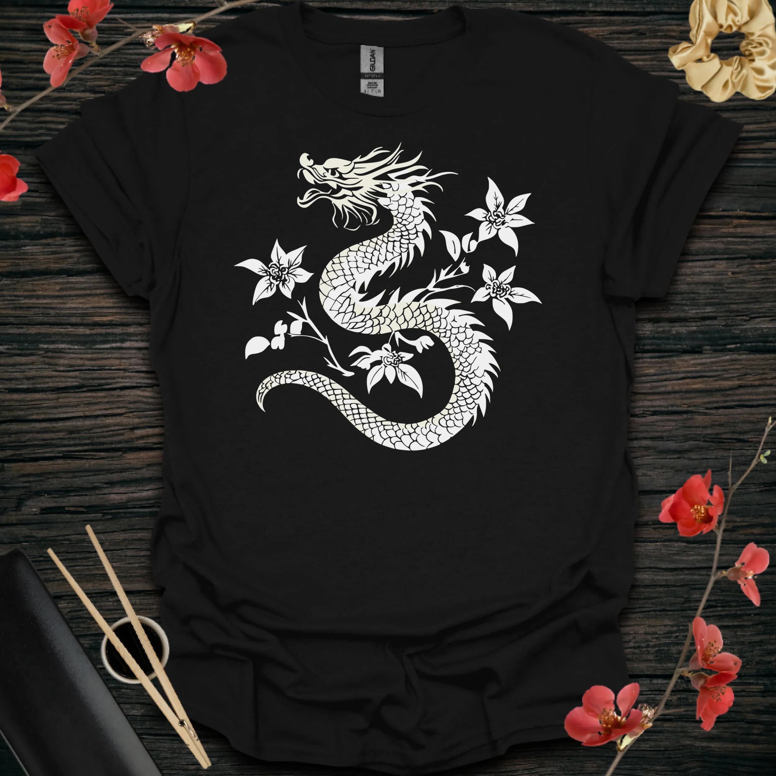 Black/White Rose Dragon