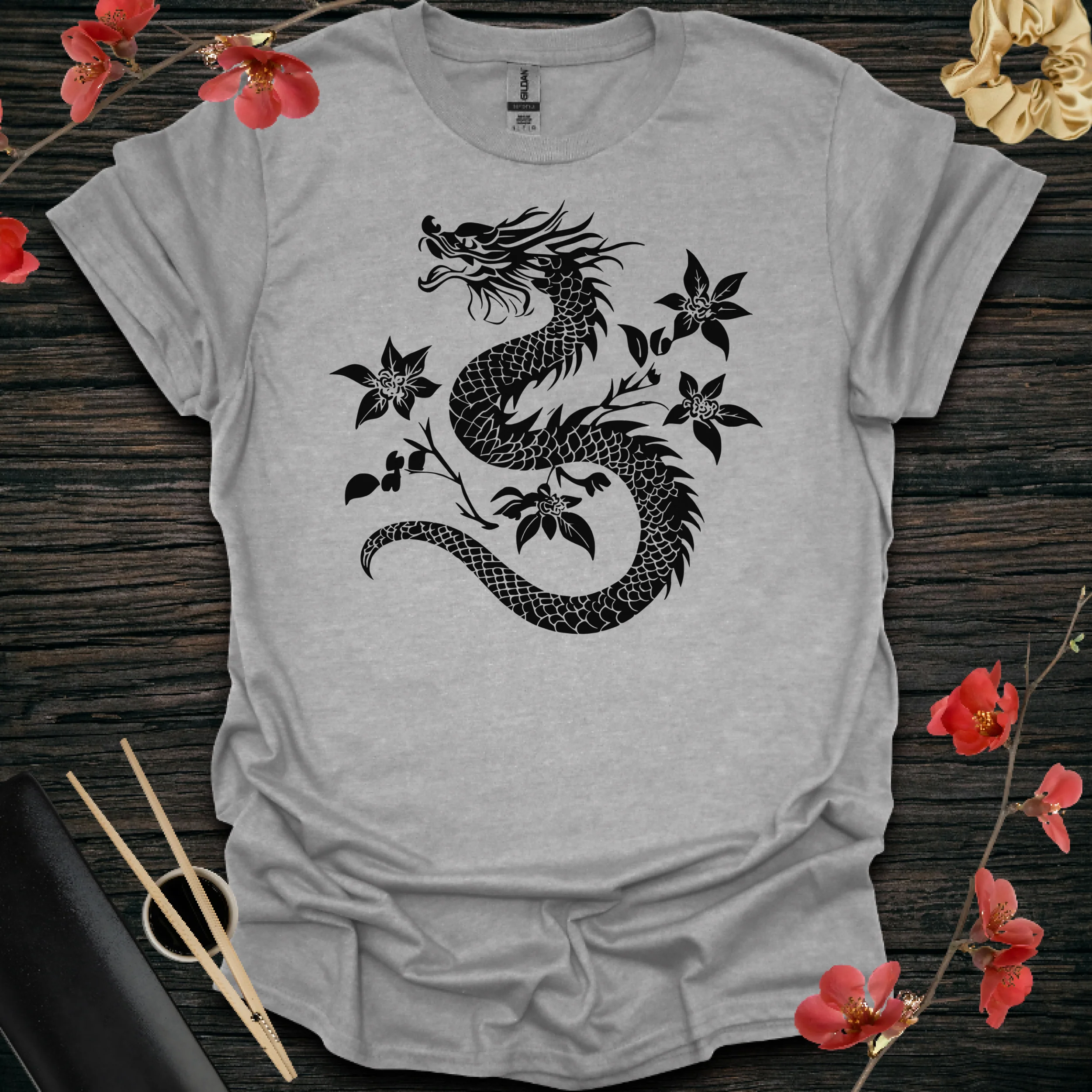 Black/White Rose Dragon