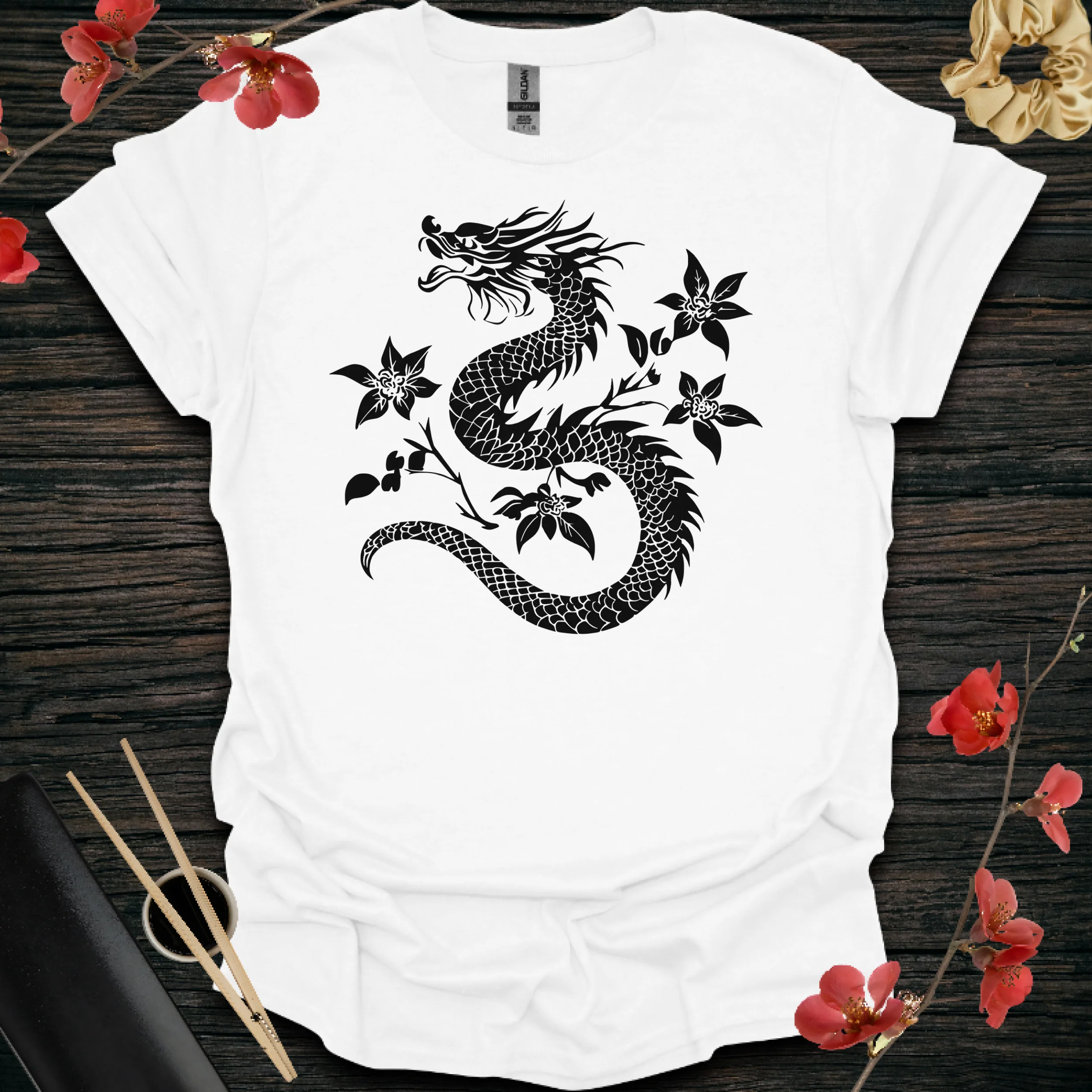 Black/White Rose Dragon