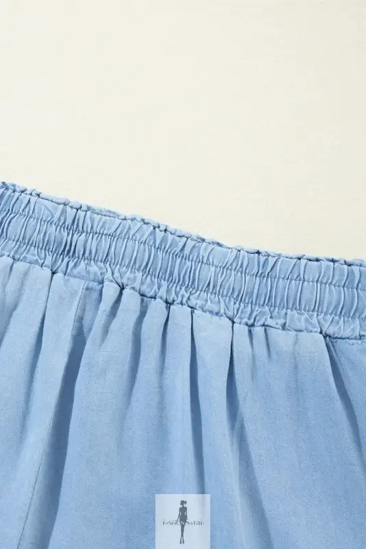 High Waist Wide Leg Denim Pants