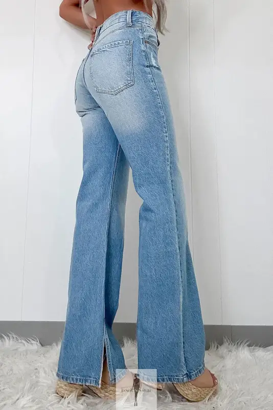High Rise Straight Jeans