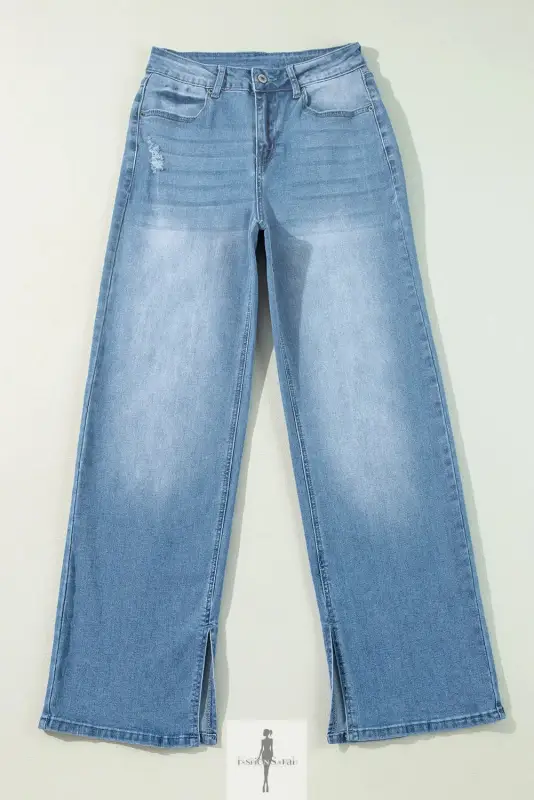 High Rise Straight Jeans