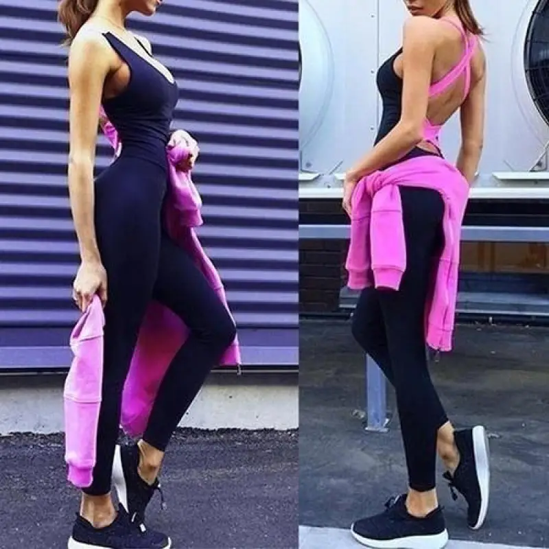 Athletic Jumpsuits Black and Green Neon Options