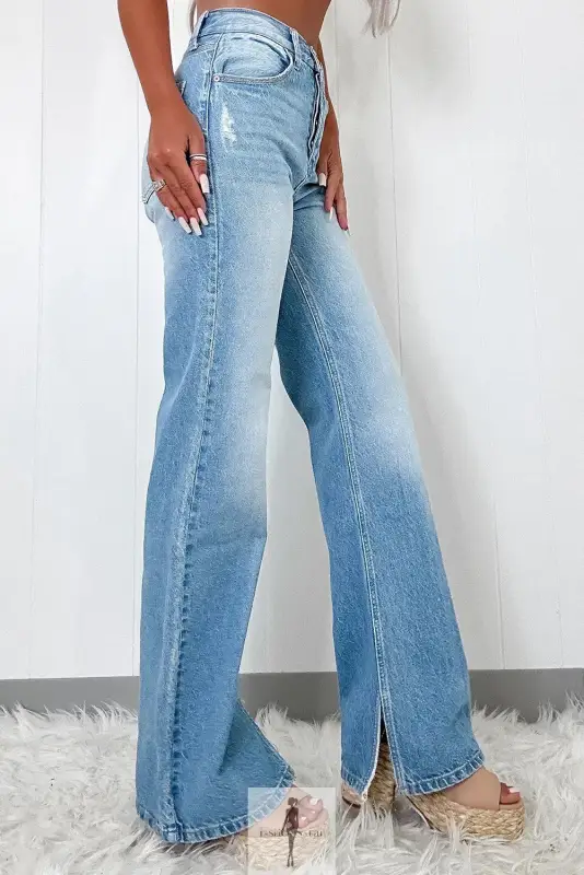 High Rise Straight Jeans