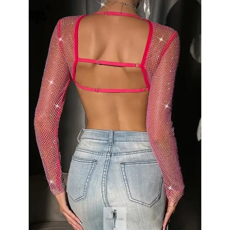Women's Mesh Crop Tops