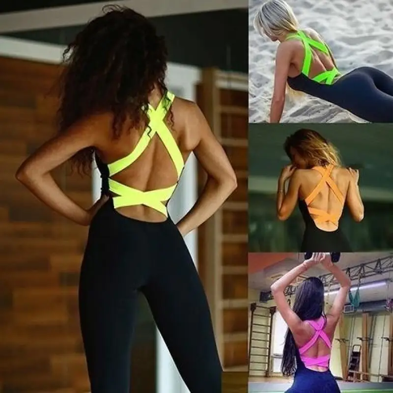 Athletic Jumpsuits Black and Green Neon Options
