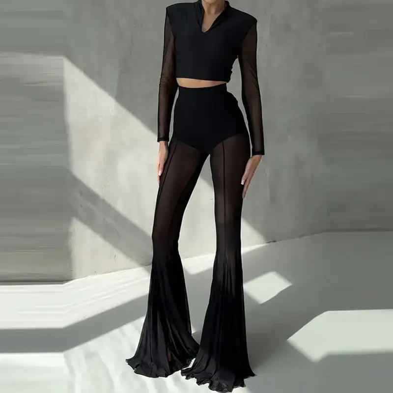 Elegant Mesh Pants