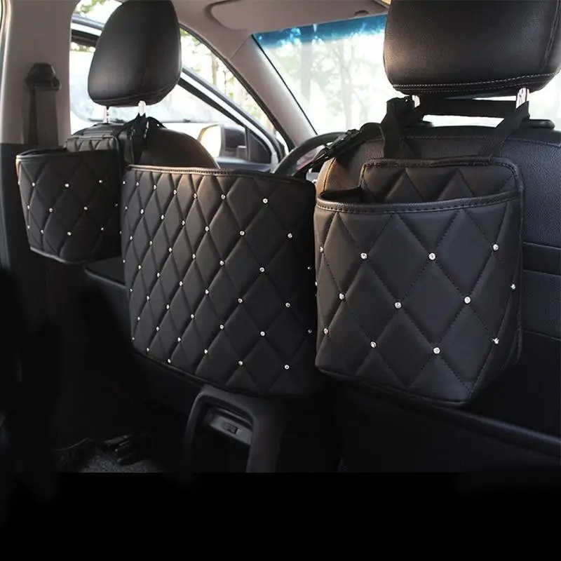 Leather Storage Organizer, Barrier of Backseat