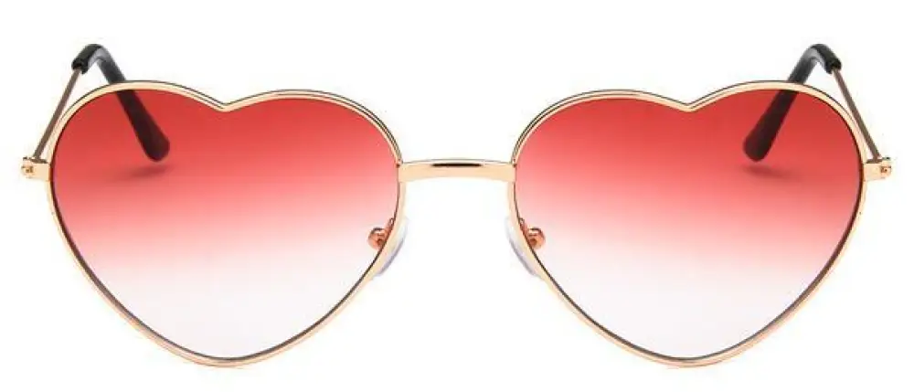 Heart Love Sunglasses Blonde Woman Black Hat