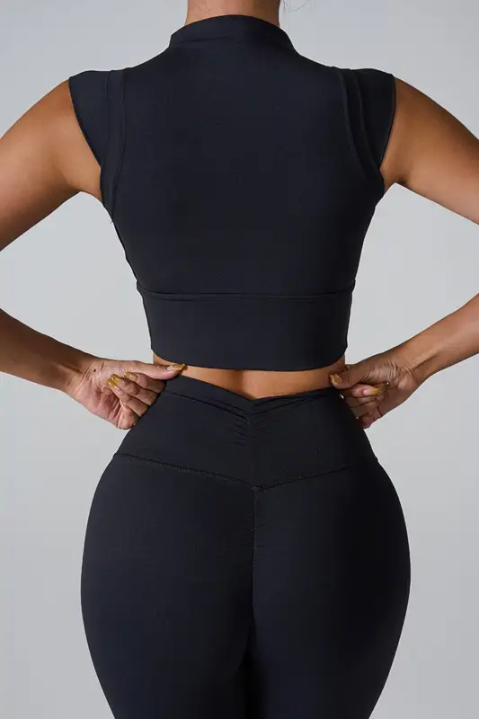 Women Mock Neck Active Tank Top