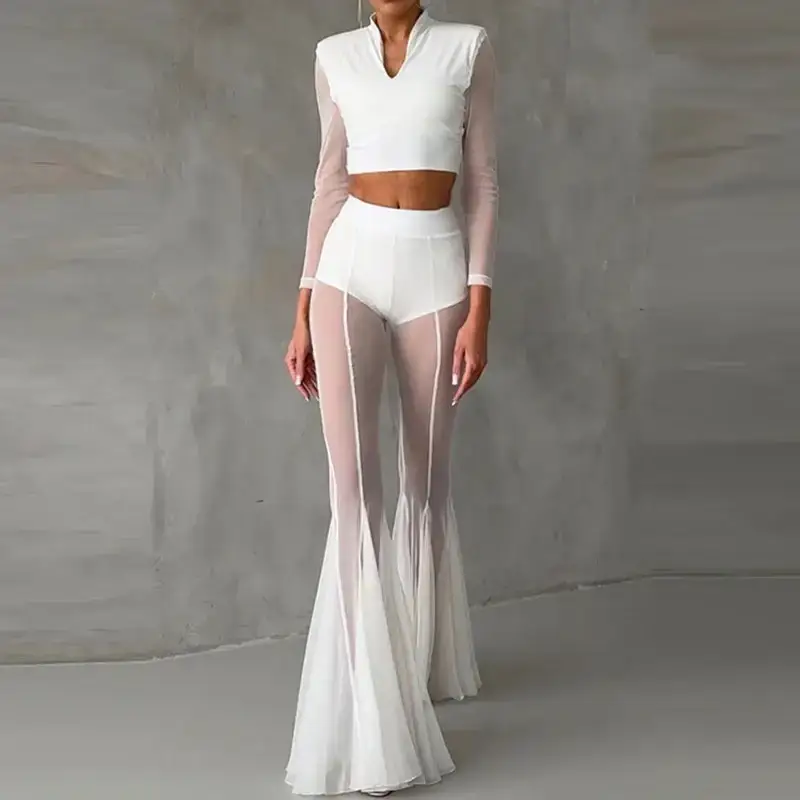 Elegant Mesh Pants