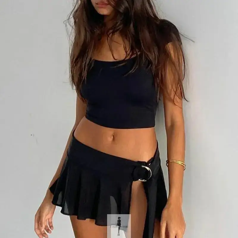 Short Sleeve Slim Crop Top