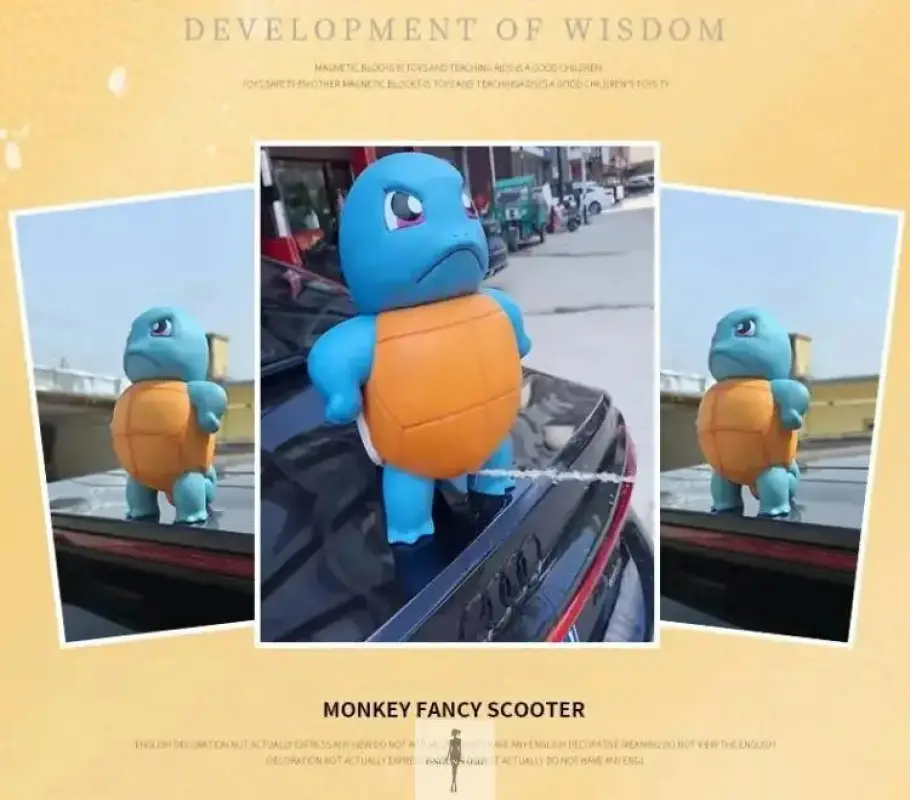 Cute Pokemon Squirtle Car Water Spray Toys