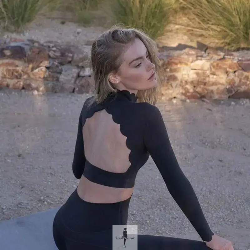 Backless Top and Lifting Leggings