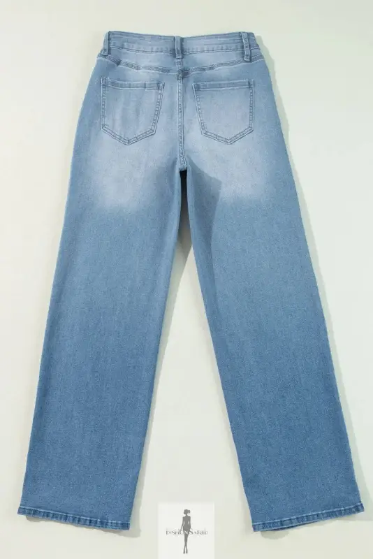 High Rise Straight Jeans