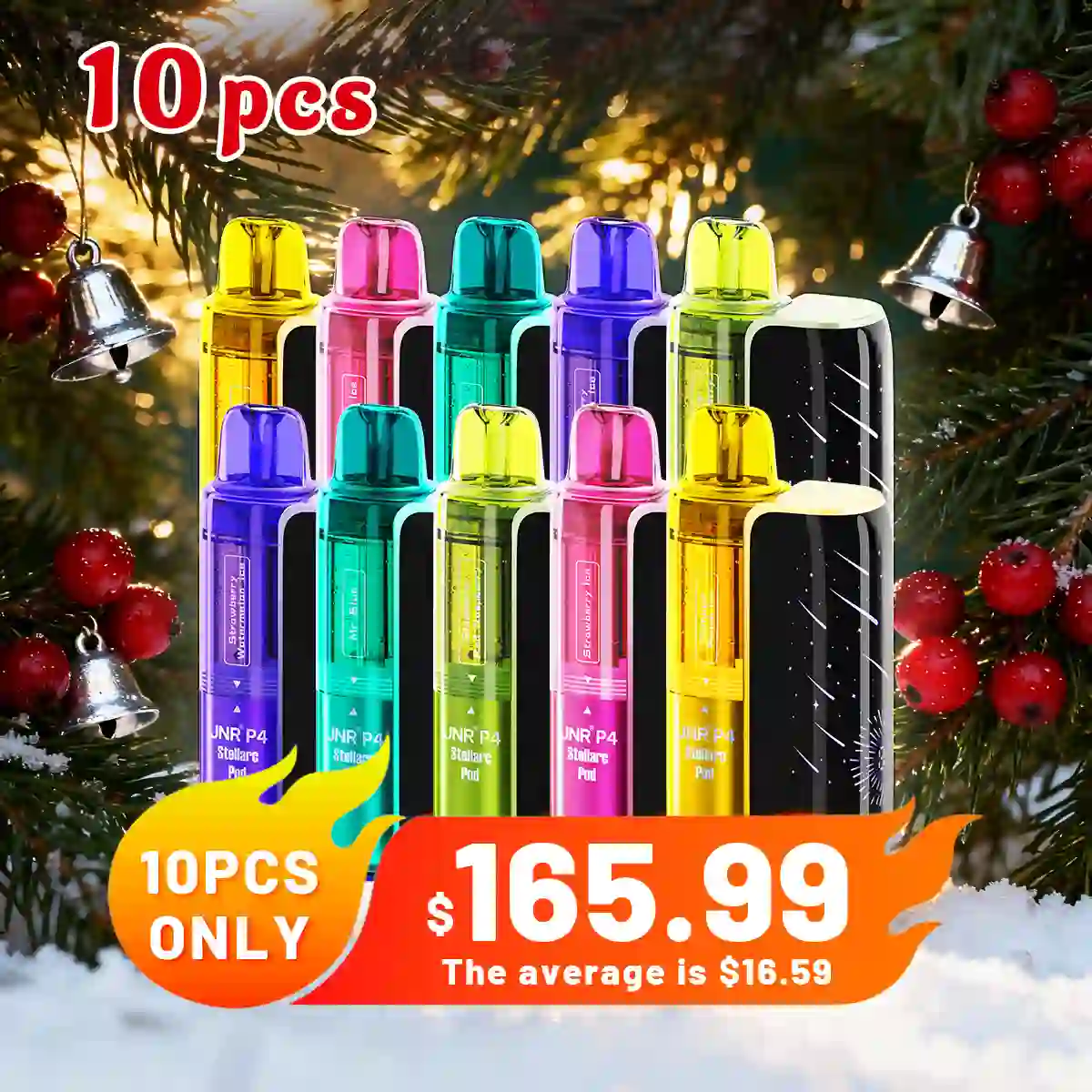 10PCS JNR P4 100K Puffs Kit - Refillable & Replaceable Pod Vape