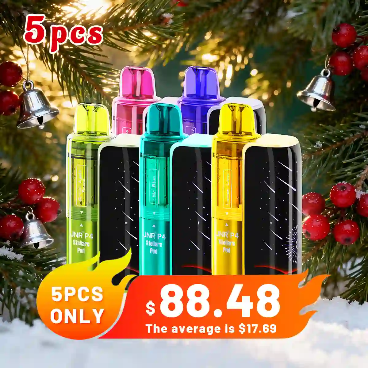 5PCS JNR P4 100K Puffs Kit - Refillable & Replaceable Pod Vape