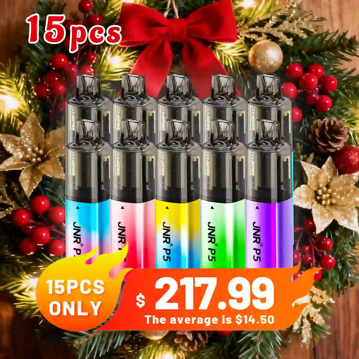 15PCS JNR P5 100K Puffs Kit - Refillable & Replaceable Pod Vape
