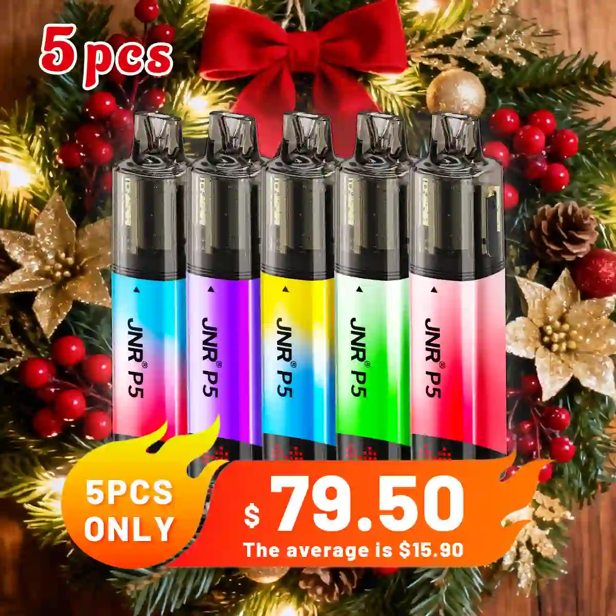 5PCS JNR P5 100K Puffs Kit - Refillable & Replaceable Pod Vape