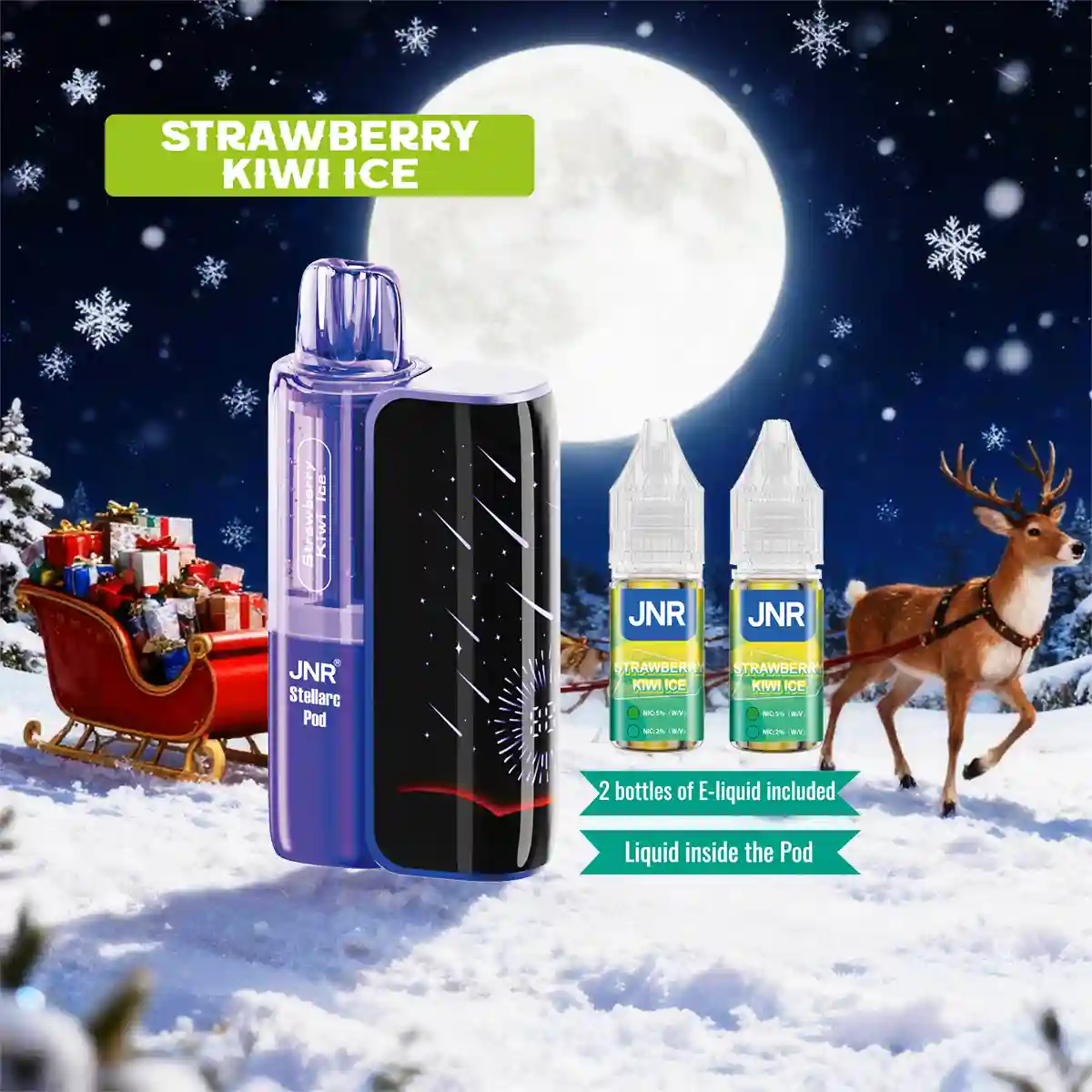 Black Dragon Ice | JNR Vape P4 Stellarc 100K Puffs Kit - Refillable & Replaceable Pod Vape