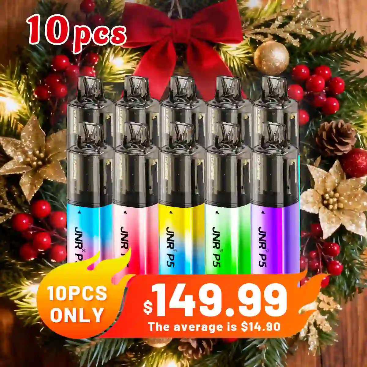 10PCS JNR P5 100K Puffs Kit - Refillable & Replaceable Pod Vape