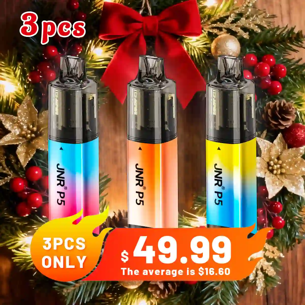 3PCS JNR P5 100K Puffs Kit - Refillable & Replaceable Pod Vape