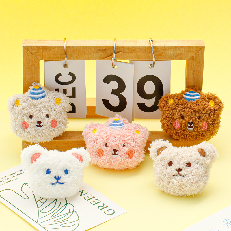 Plush bear cartoon figurine brooch clothing doll clothing shoes socks small animal head accessories auxiliary accessories accessories