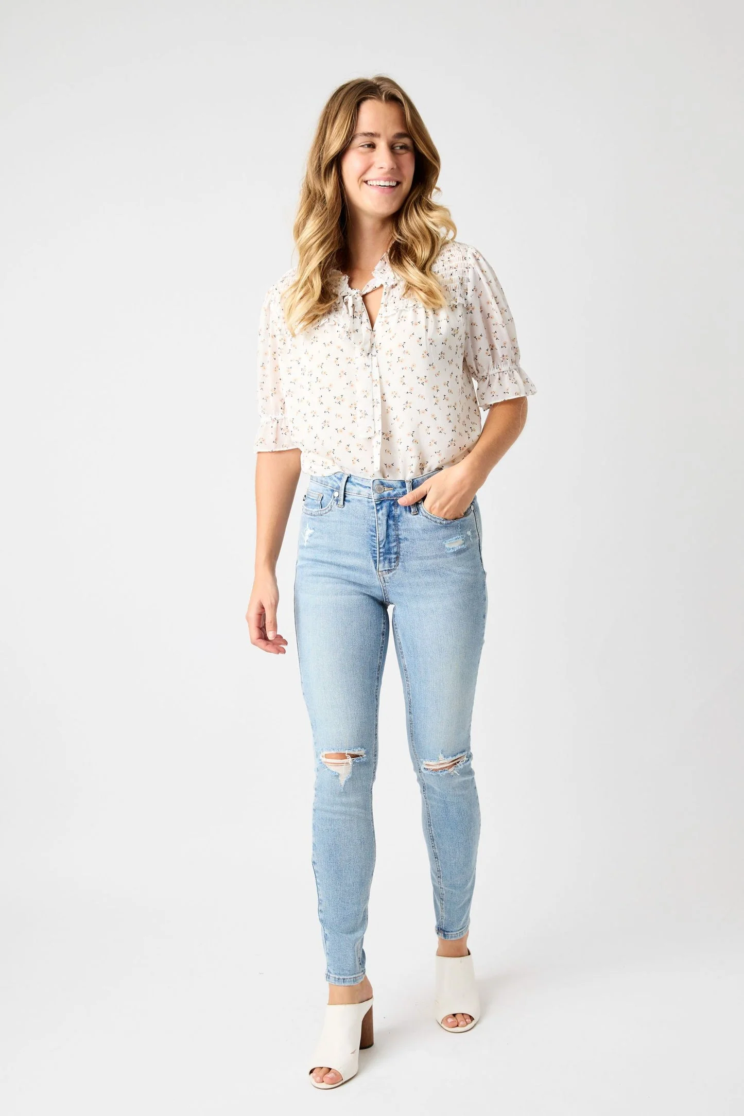 Plus Allie Mid-Rise Tummy Control Jeans (Open Pack)