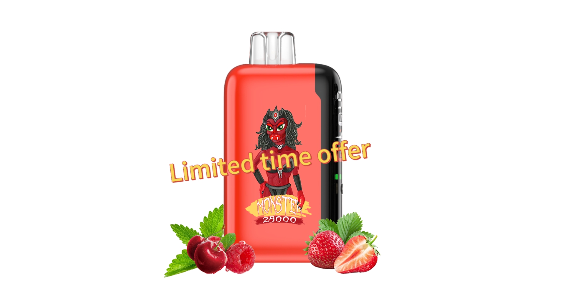 (⚡Limited time offer) ETS Monster 25K Strawberry-Raspberry-Cherry