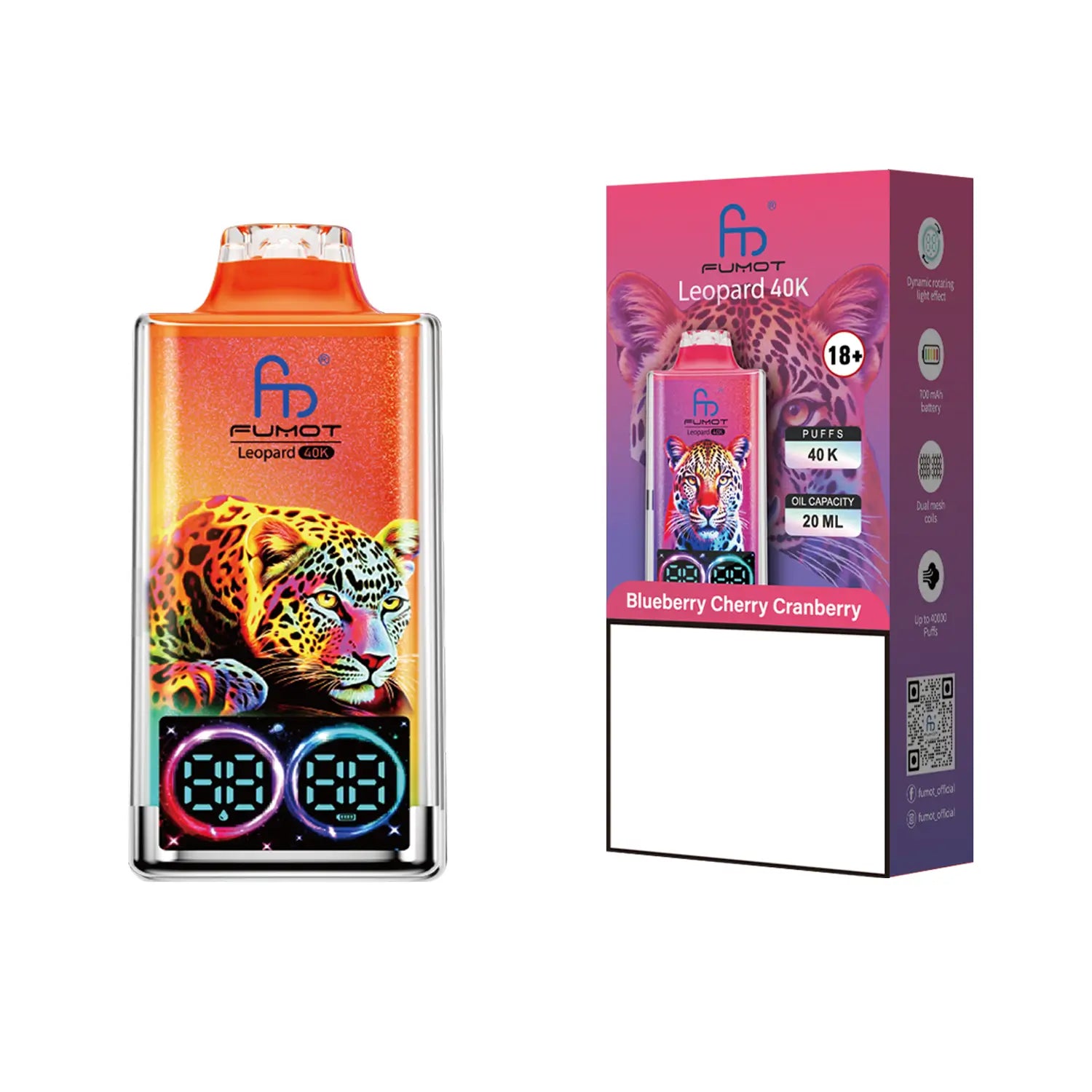 Fumot 40K Leopard Disposable Vape - (1 Vape)