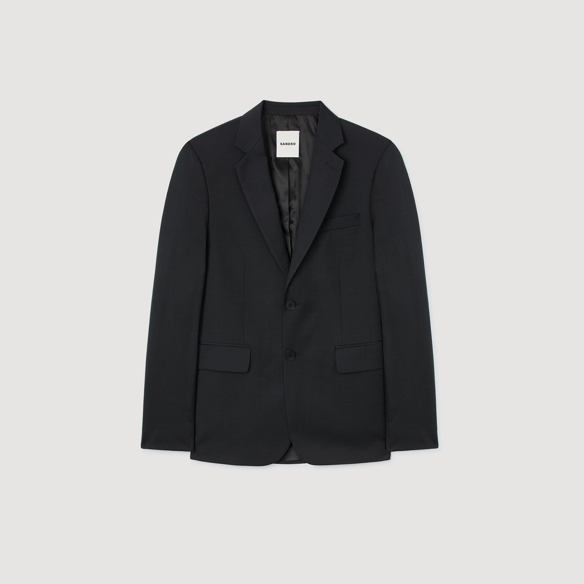 Veste de costume en laine vierge