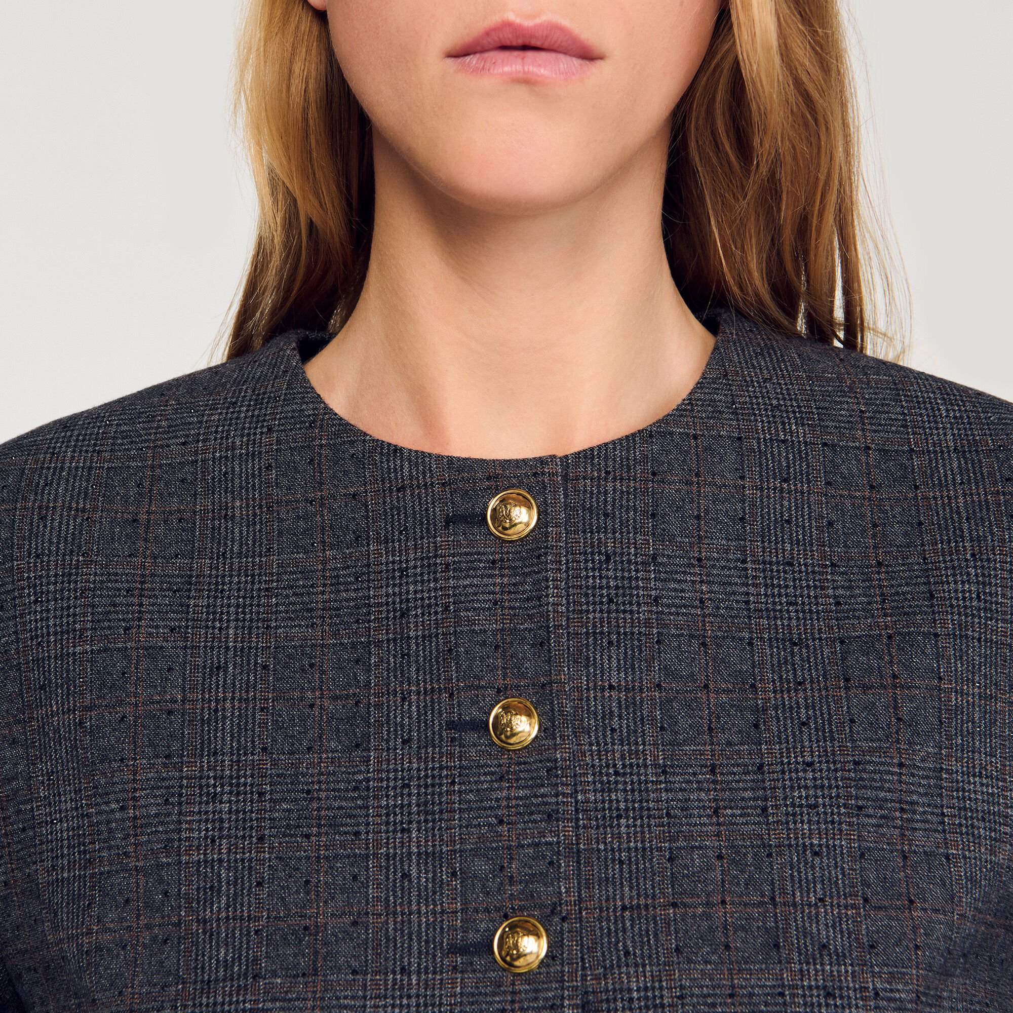 Veste de tailleur strassée