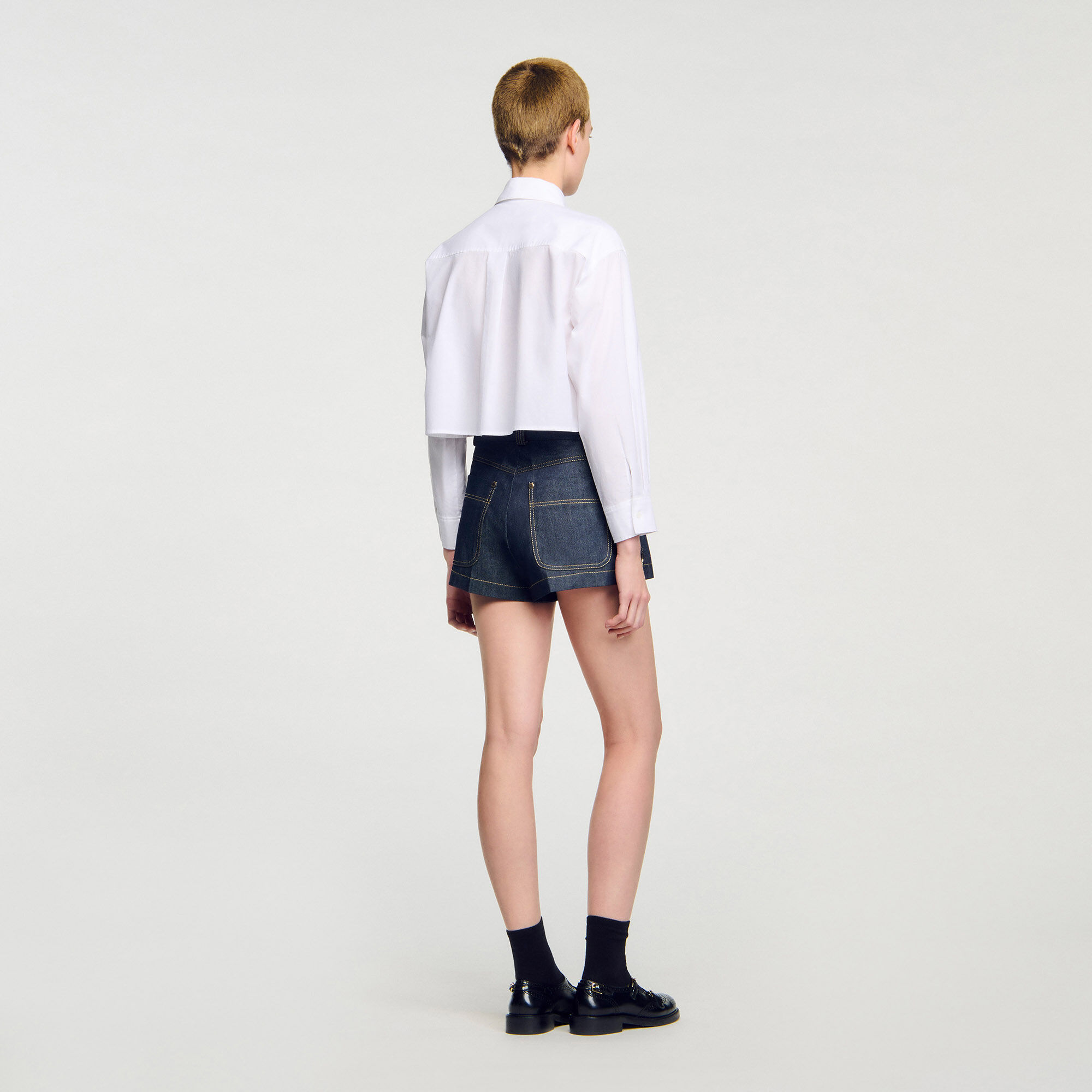 Short en denim