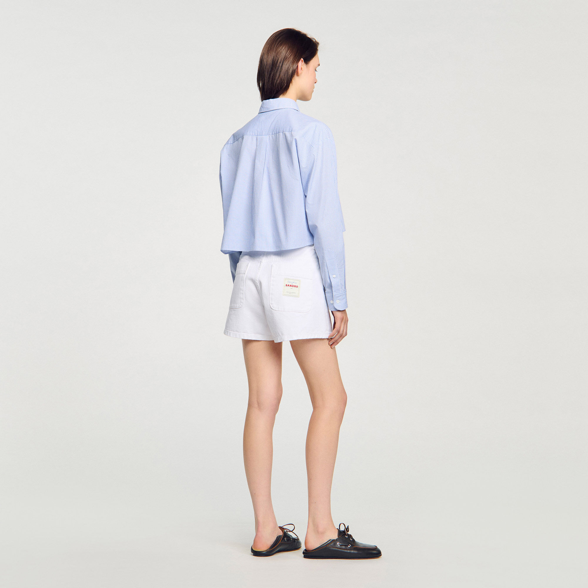 Chemise à col nœud