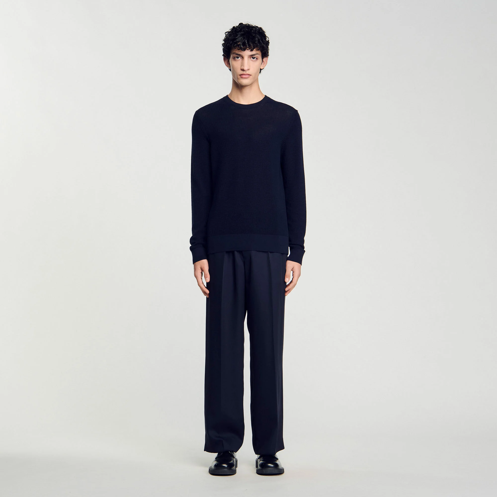 Pull en maille texturée