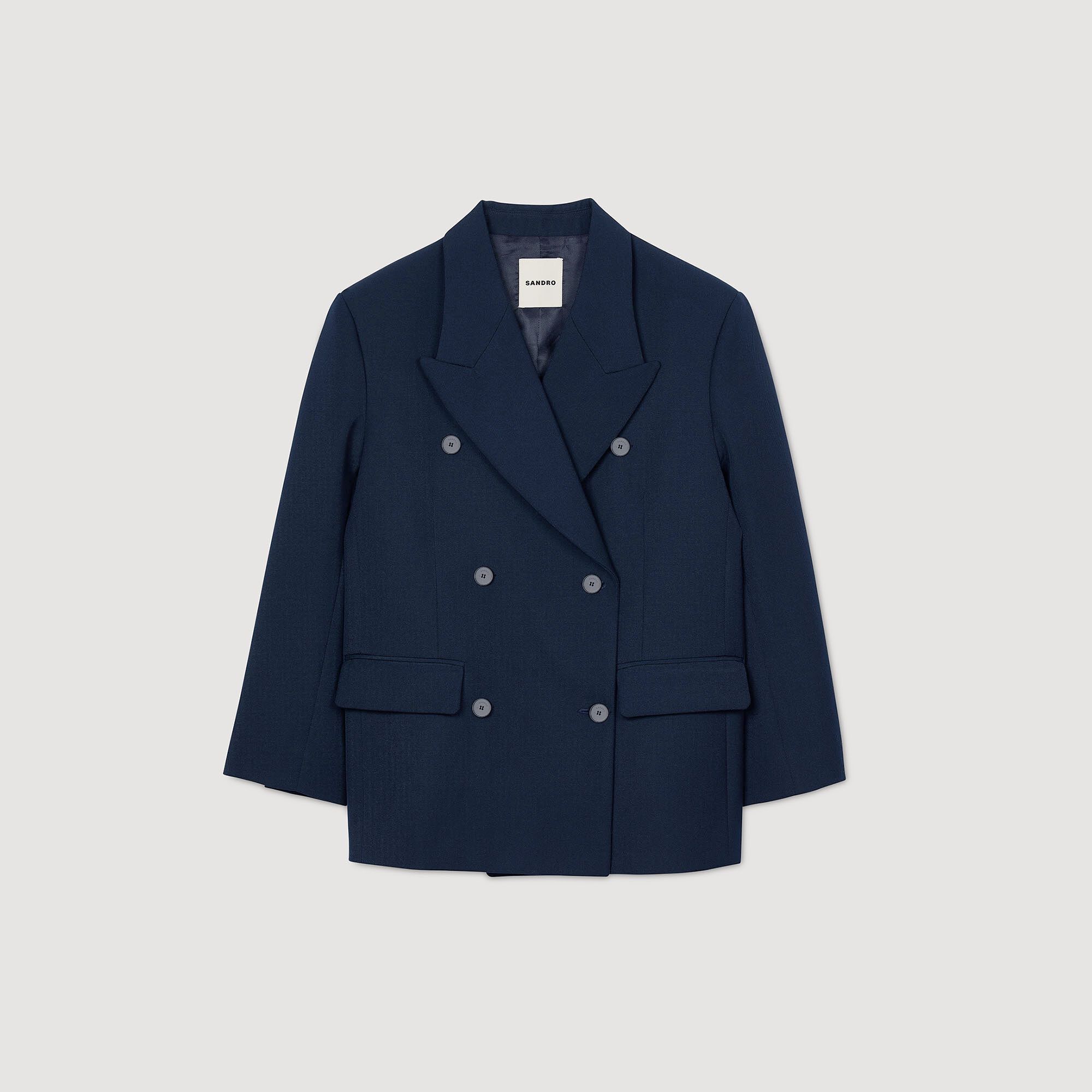 Veste de costume en laine mélangée