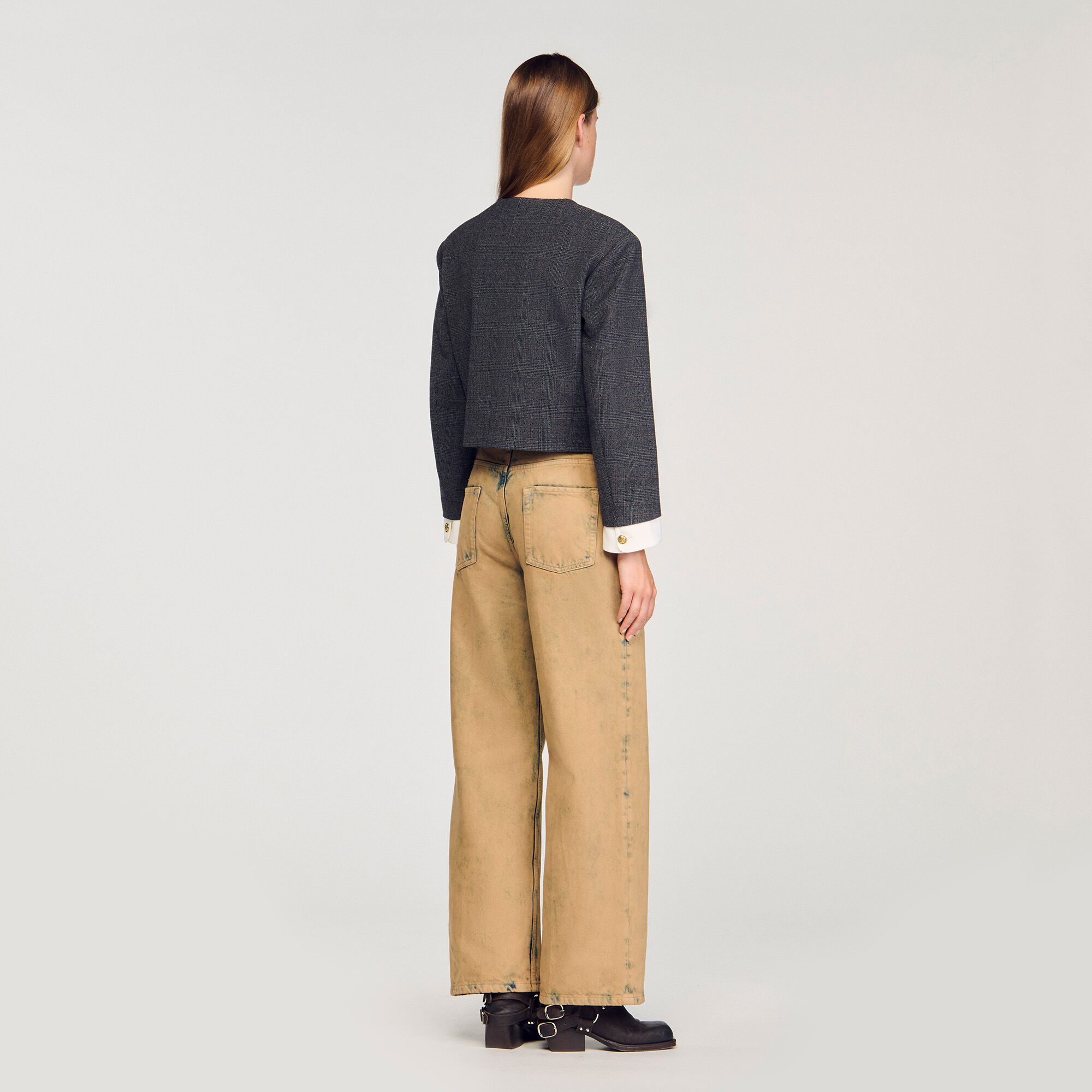 Veste de tailleur strassée