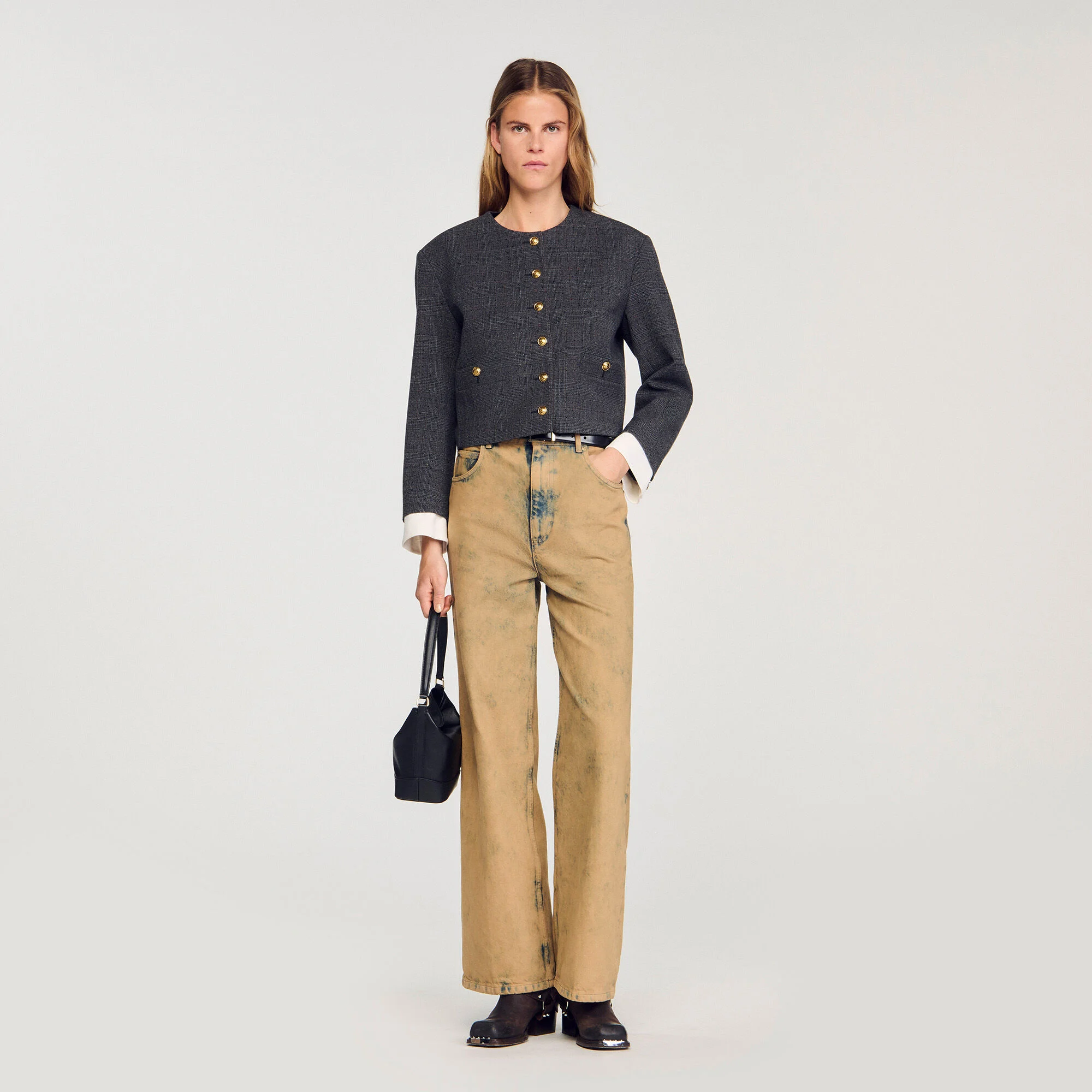 Veste de tailleur strassée