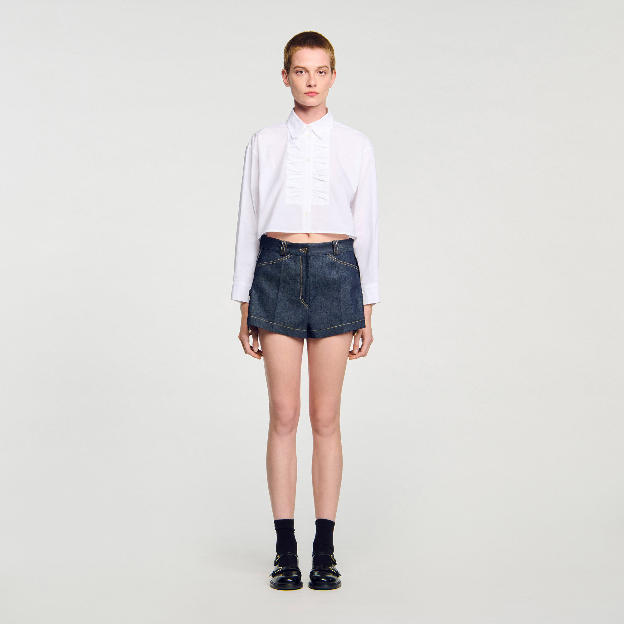 Short en denim
