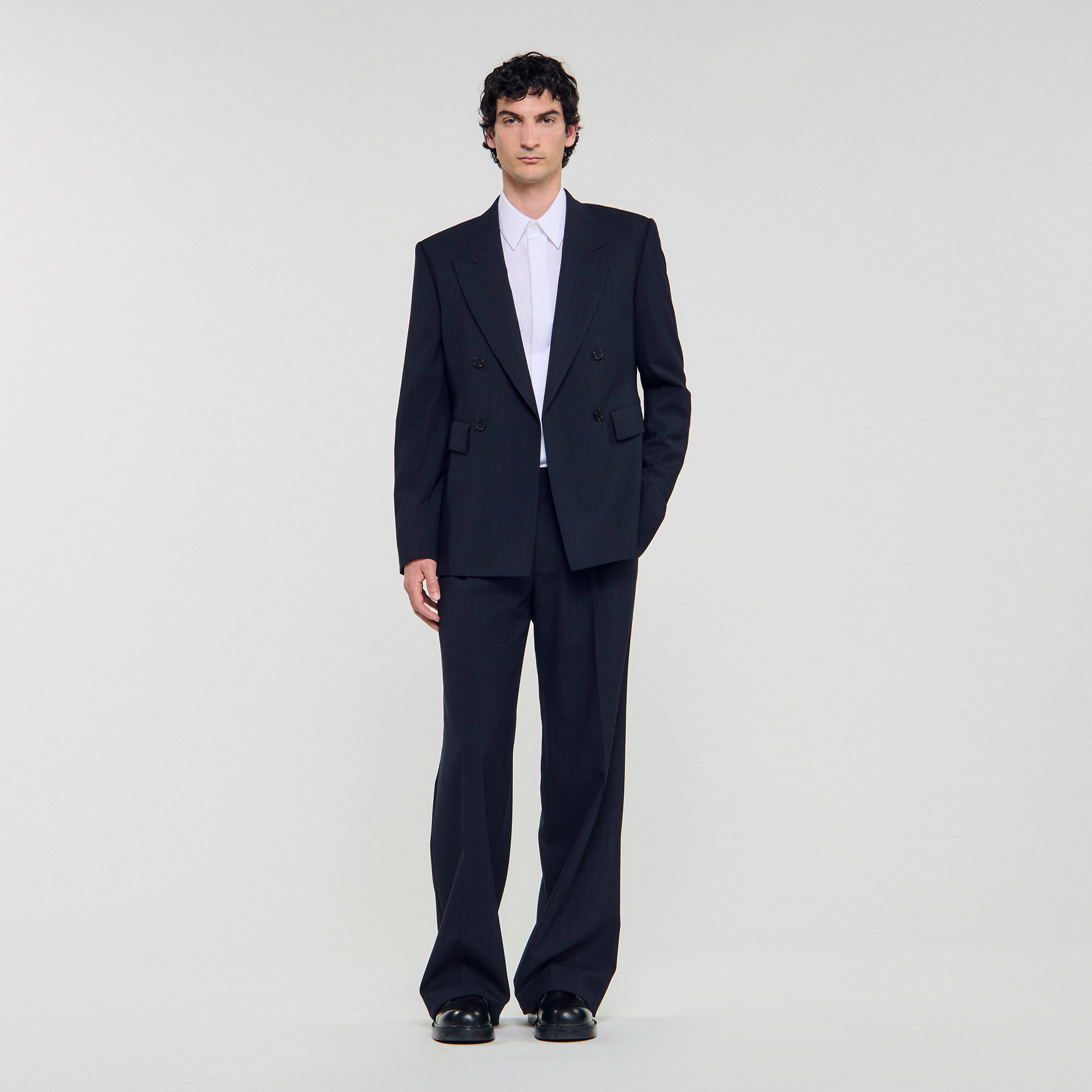 Veste de costume croisée