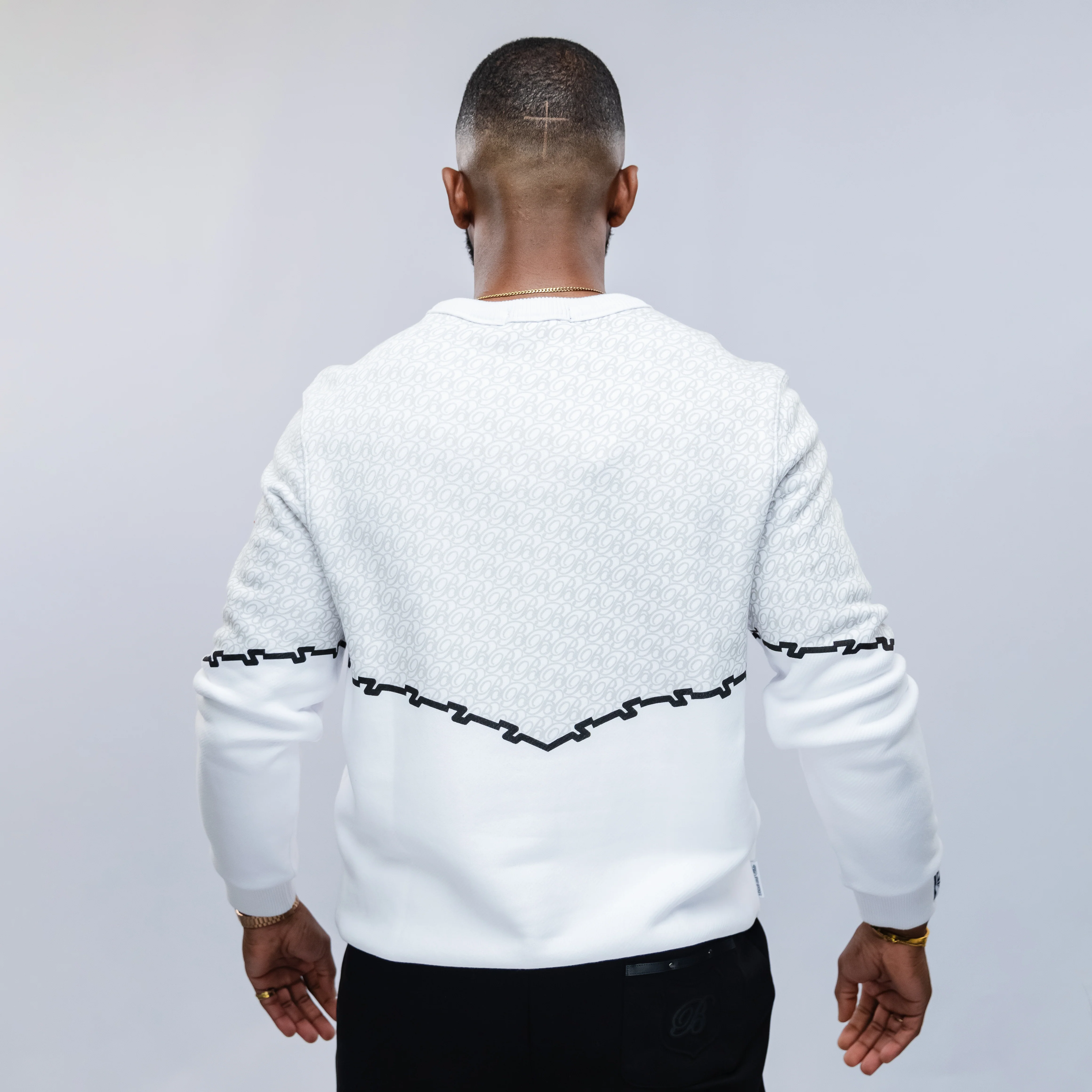 Monochrome Textured Knit Sweater