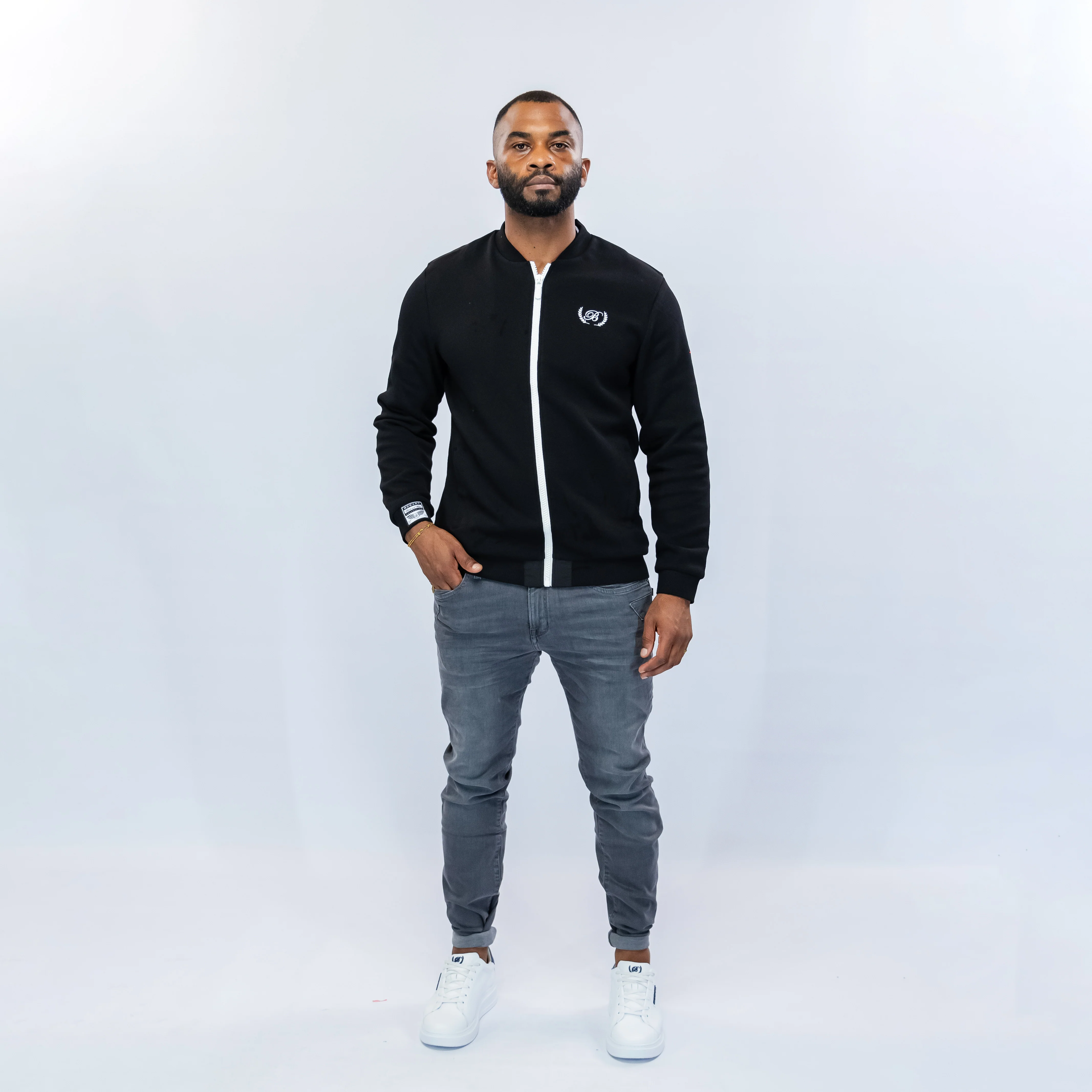 Bogart Black & white Collection Night Rider Jacket