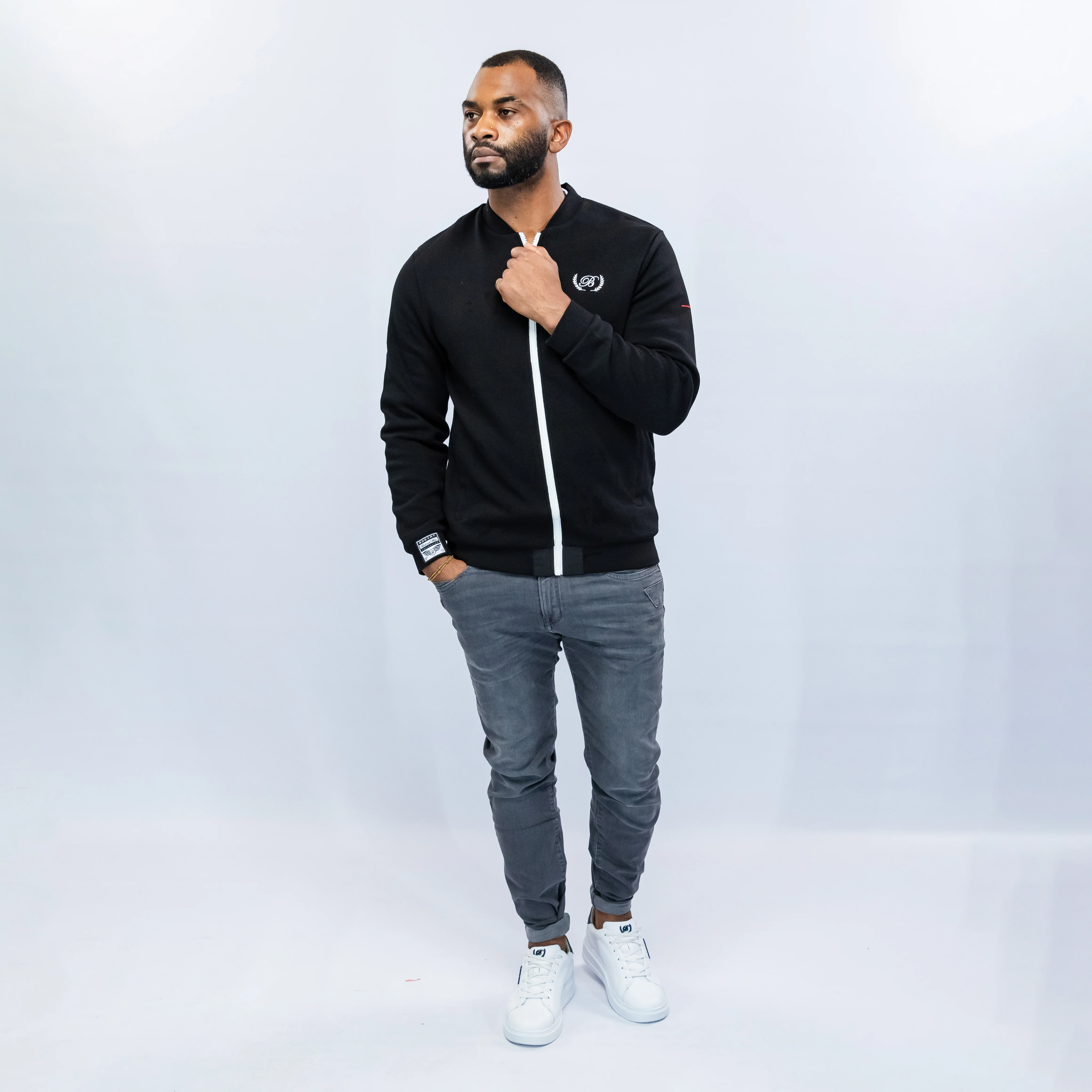 Bogart Black & white Collection Night Rider Jacket