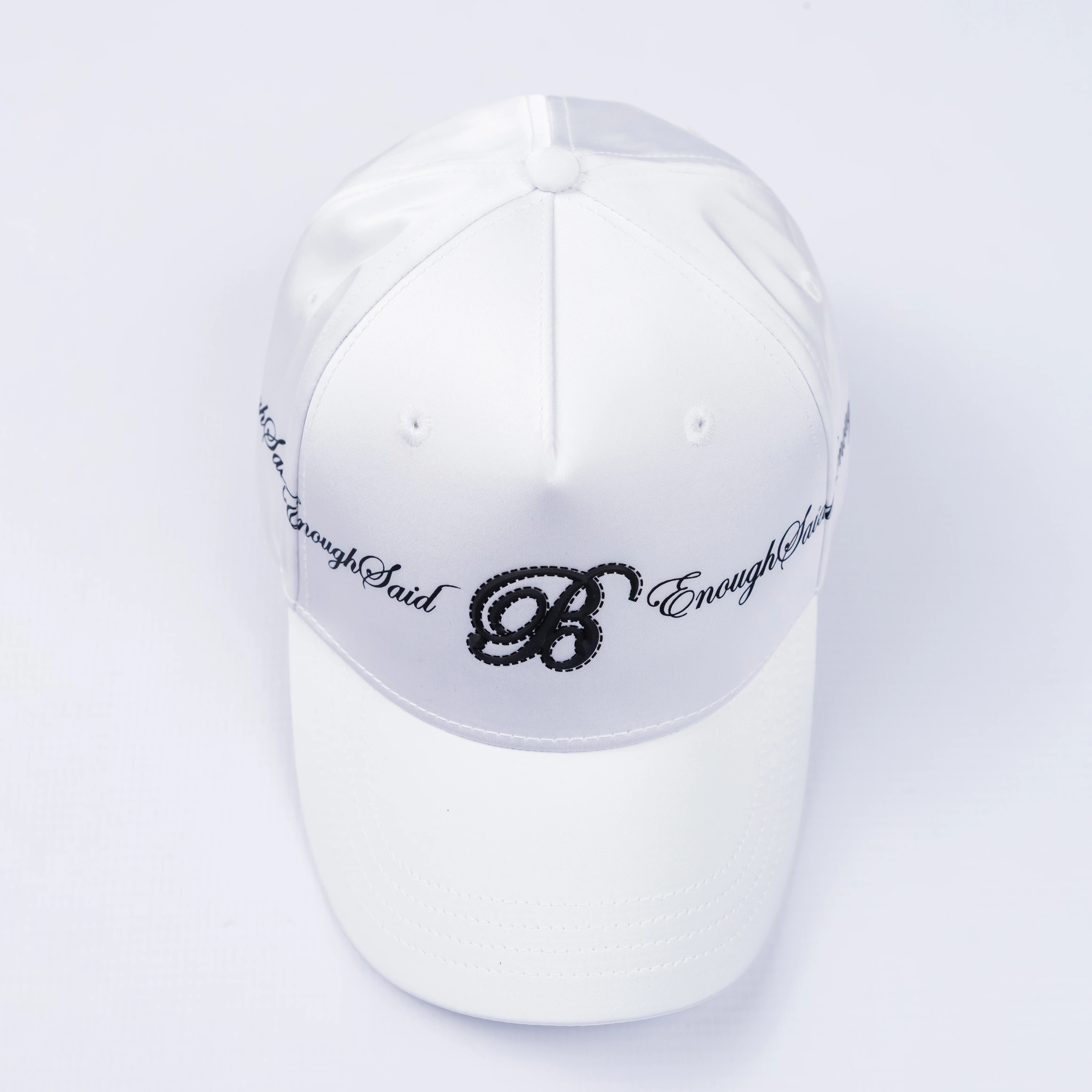 Bogart “Enough Said” Signature Cap – Black & White Edition