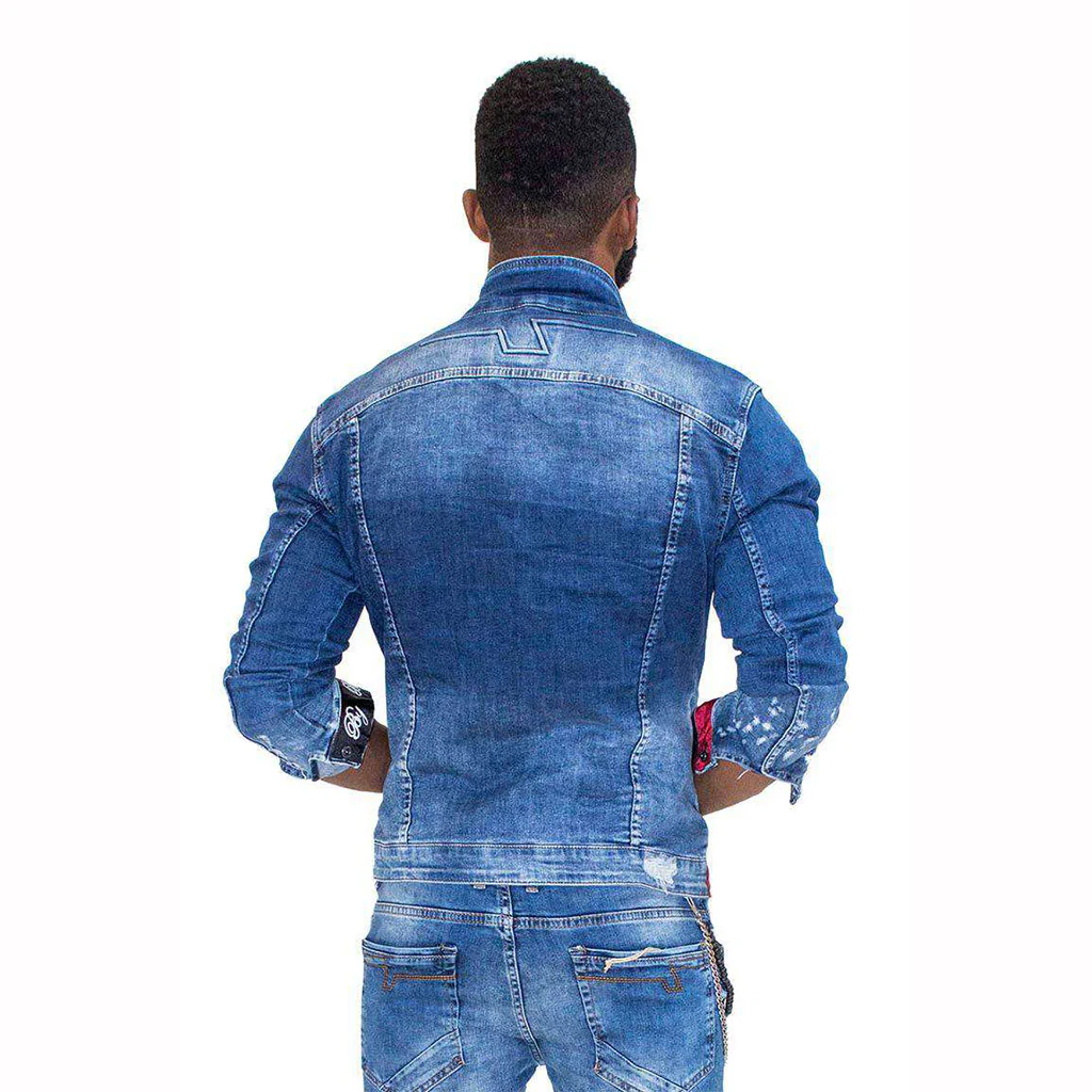 Bogart Man Torn Denim Jacket